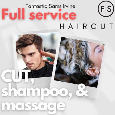 FS haircut comes with complimentary shampoo and massage