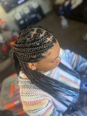 Knotless braids