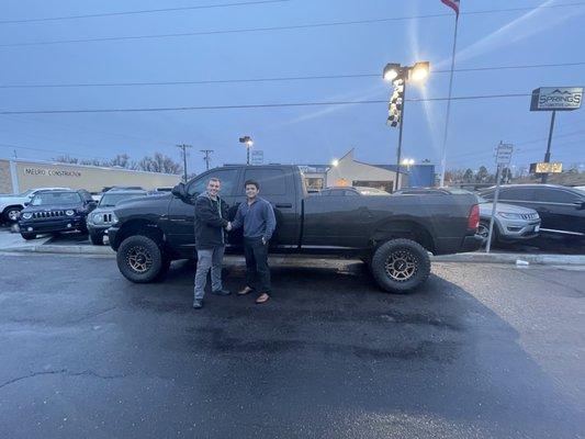 Purchased my new RAM from Springs Auto Group - Kaleb was my salesman.