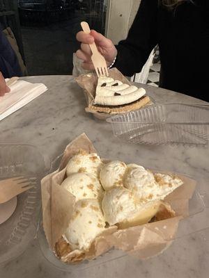 Banana Cream Slice and Chocolate Slice Cream