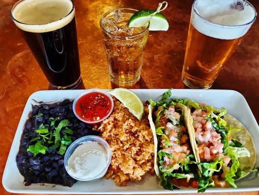 Join us every Tuesday for $6.50 Taco Tuesday Plate + $2.50 Well Drinks + $1.50 OFF our ENTIRE DRAFT LIST!