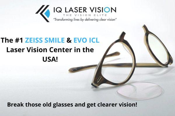 We are the #1 EVO ICL laser vision center in the USA based on experience