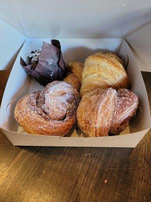 Morning box of pastries