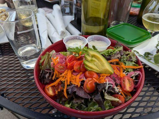 Organic Greens Salad, $12 prior to tax