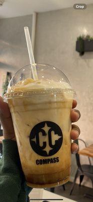 Iced Latte with caramel