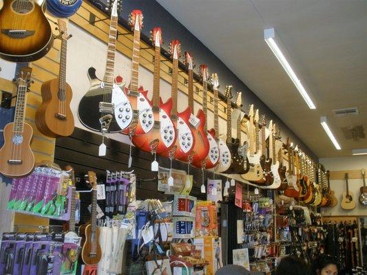 Geib Music, Redwood City, CA - store interior