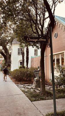 Outside entrance to The Carriage House