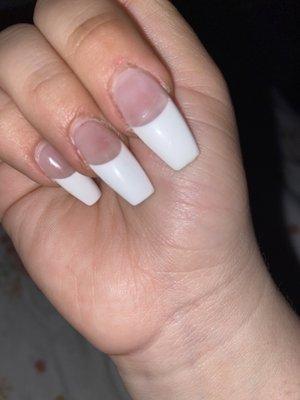 Middle finger nail broke 3 days after ...costed 60+...