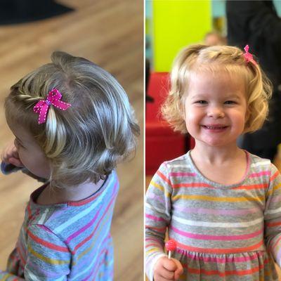 Hair bows and fun at #pigtailsandcrewcuts