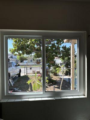 Kitchen window-front side