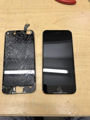 We repair iphones in less than 15 minutes