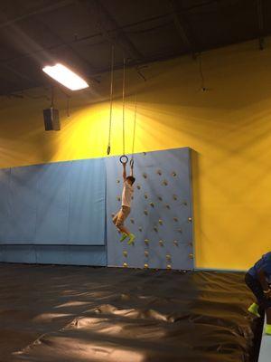 Skyler on the rings!