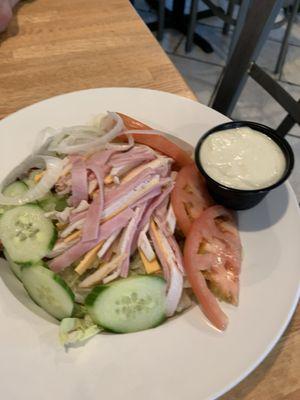 Chef Salad with Blue Cheese Dressing