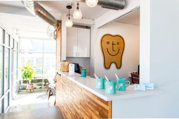 Front desk at ATX Family Dental