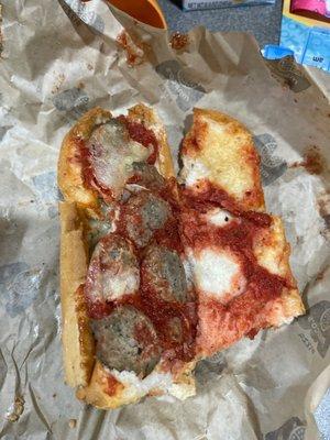 Meatball Sub! Where's the cheese?