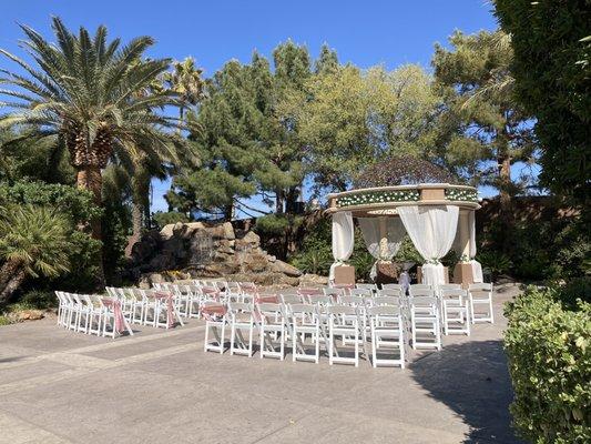 Outdoor ceremony space