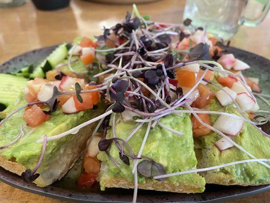 Avocado Bruschetta. Yummy!