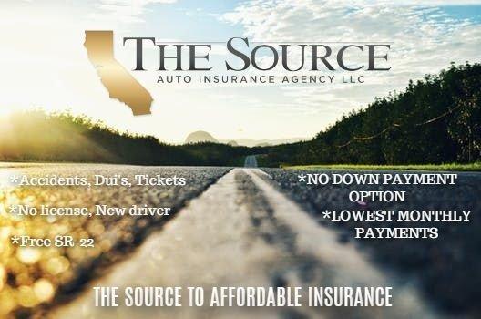 With a NO Down payment option, there's no reason why you shouldn't switch to THE SOURCE to save on insurance!!!!!!