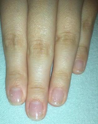 clear shellac with sparkles