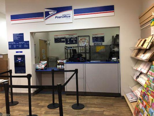 Full service US Post Office counter