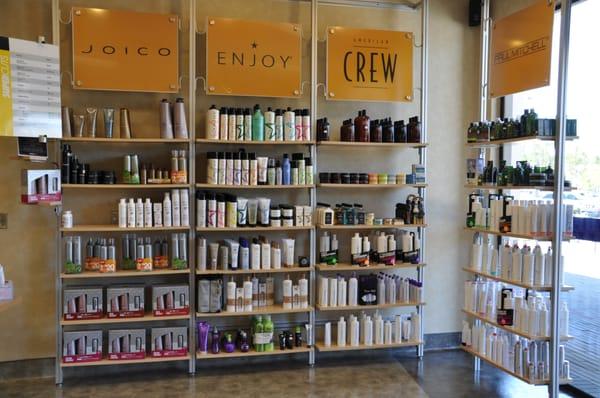 We carry top of the line professional grade hair products. Ask your stylist which is best suited for your hair type and style.