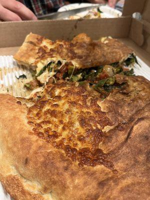 large veggie stromboli- enough for a family!