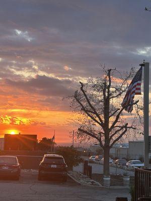 Sunsets and American flag!