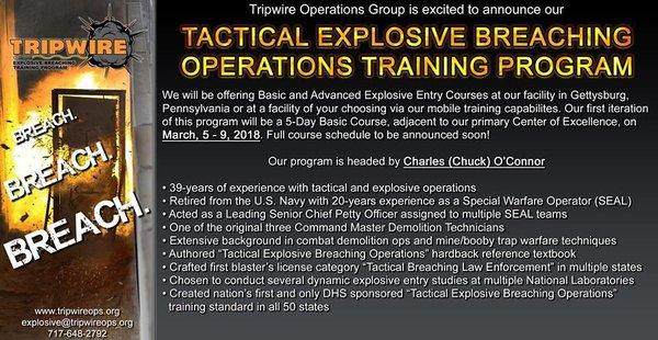 Explosive Entry Class- March 2018