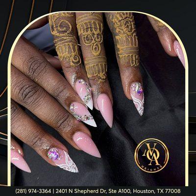 Slaying with my fierce stiletto nail design--bold, sharp, and on point!