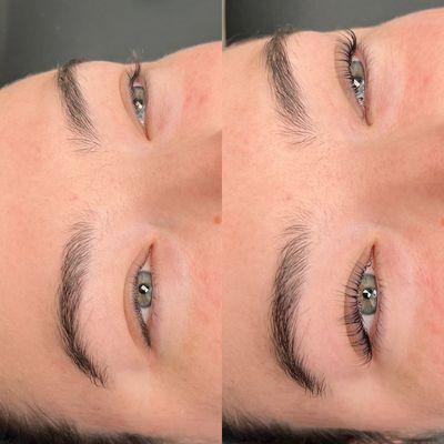 Lash lift and tint