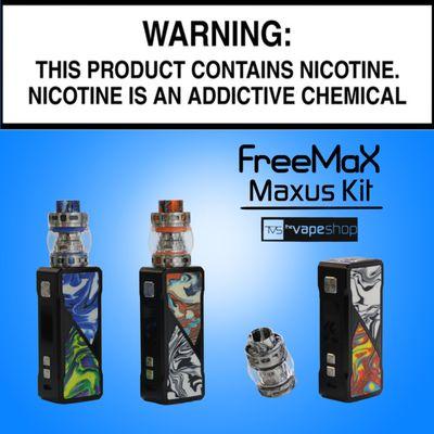 The Freemax Maxus Kit is Now Available at The Vape Shop!