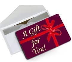 Gift Cards in any amount