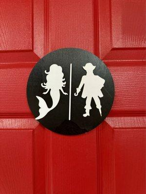 Gasparilla Bathroom Signs