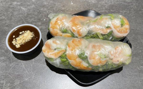 Spring Roll with Poached Shrimp