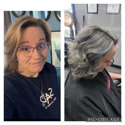 the process of where we are and then the touchup and trim we just did