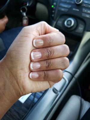 Beautiful gel French tip