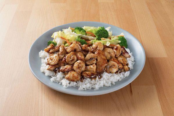 Chicken and shrimp teriyaki