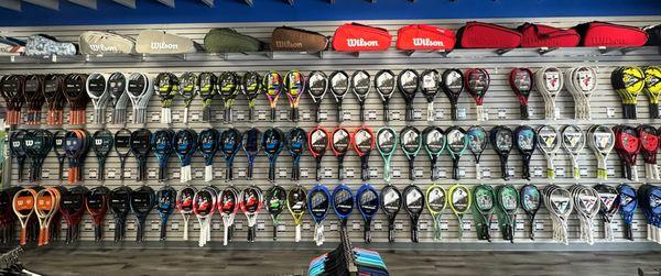 The largest selection of tennis racquets in South Florida