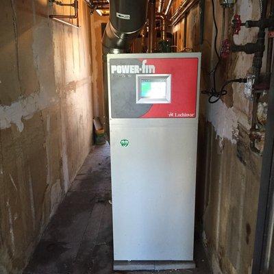 Commercial boiler installed by Lakewood Plumbing and Heating