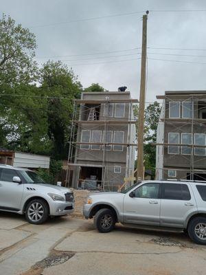 Roof done on a 3-story house