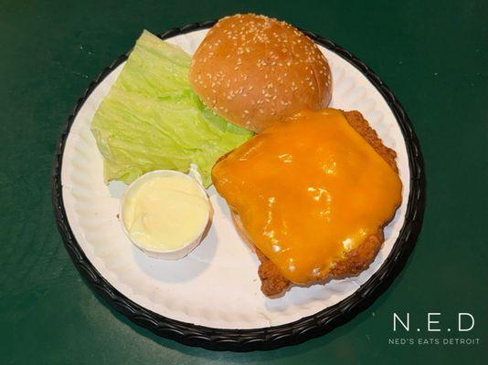 Deep Fried Chicken Breast Fillet Sandwich