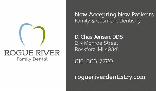 Rogue River Family Dental is now accepting new patients in downtown Rockford