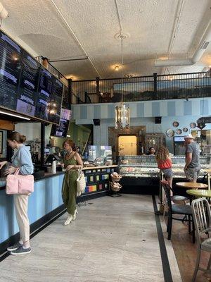 Counter with bank vault