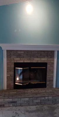 My finished fireplace