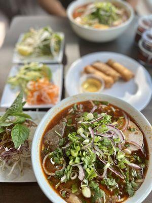 Bun Bo Hue, Egg Rolls  Cha Gio (3), Bun Rieu