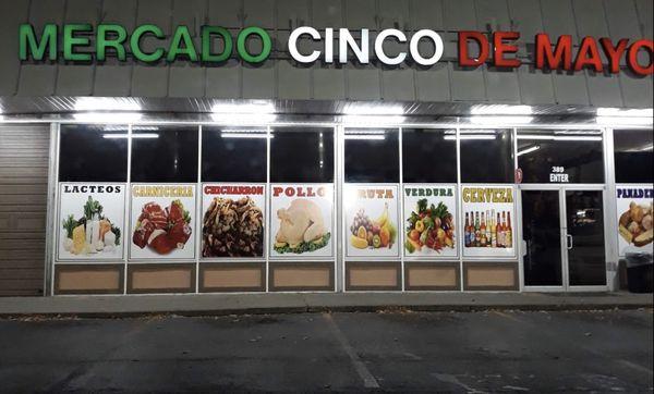 Store front. Entrance through blackout doors.