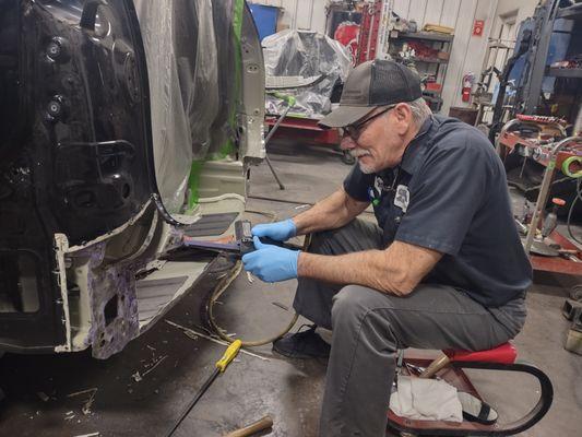 Our lead autobody technician working