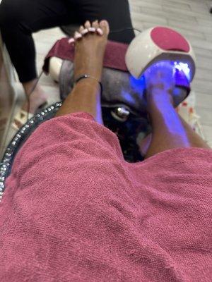 Shellac pedicure