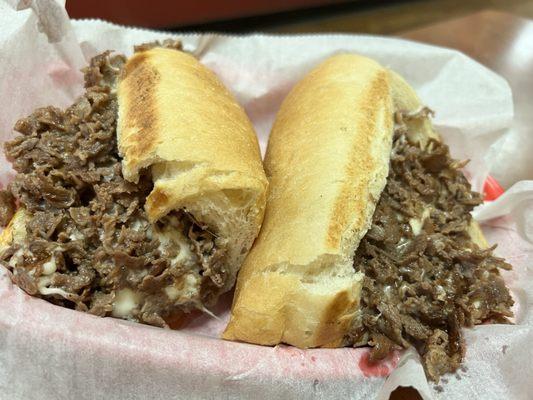 Double meat Cheese Steak Hoagie