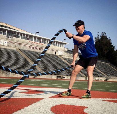 Battle rope workout!